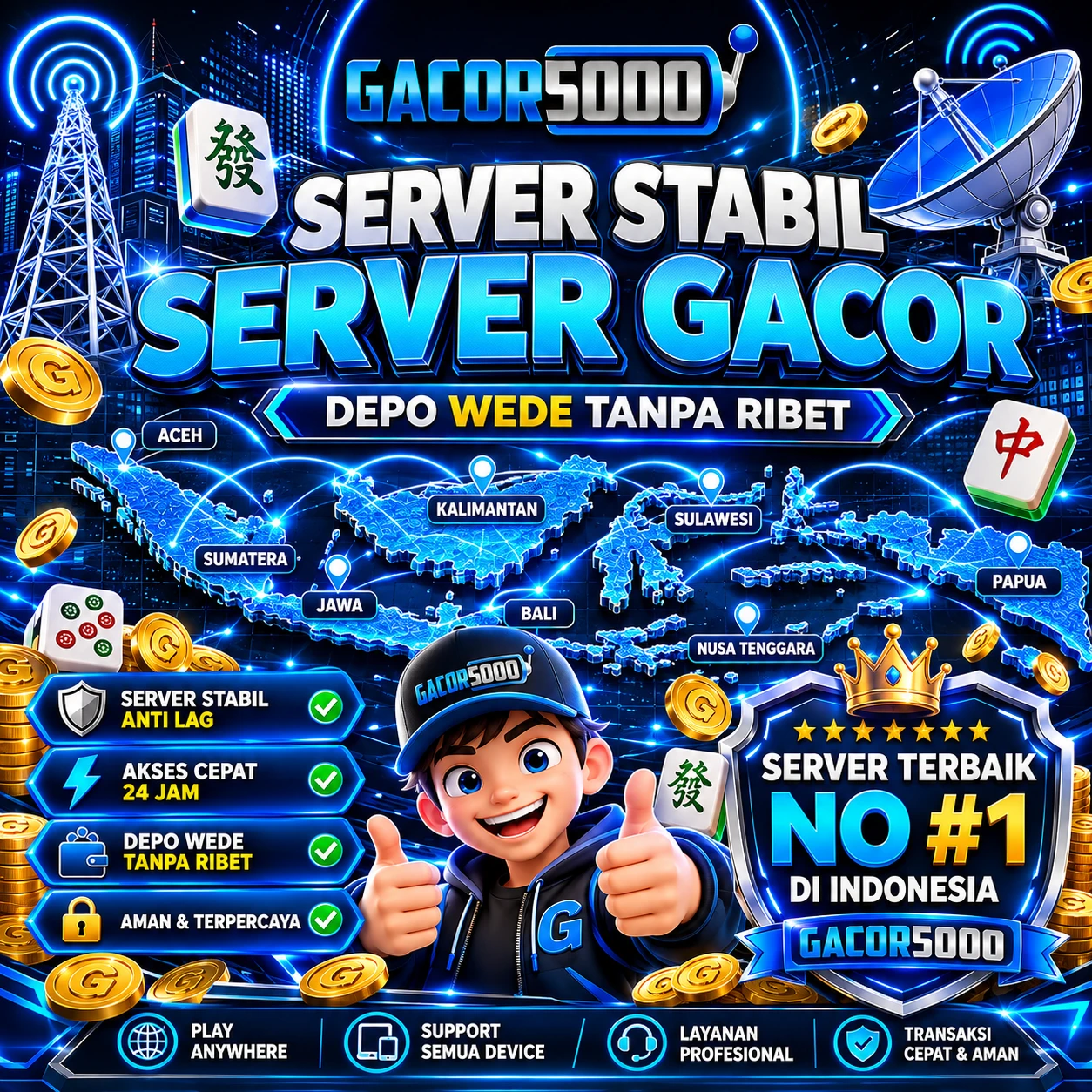 Slot dp GACOR5000 Front Black 